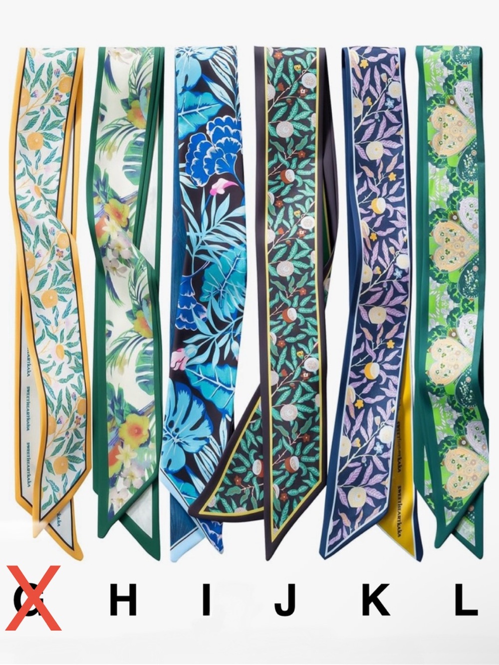 Assorted Bag Scarves - Pick 3